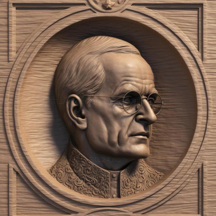 Famous (Gregor Mendel 2, 3DFMS_7029) 3D models for cnc